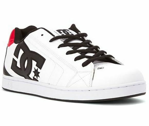 dc shoes white and red